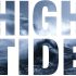 The words "HIGH TIDE" in bold letters, filled with an image of ocean waves and sea spray—an homage to the 2004 Book of the Year, renowned for its impact as a defining Climate Book.